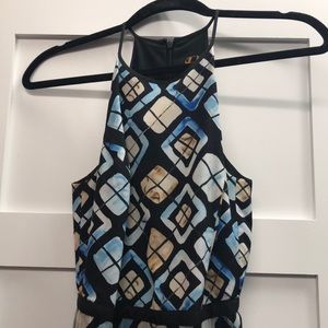 Anthropologie high neckline maxi dress